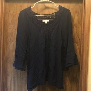 3/4 Length Bell-Sleeved Top